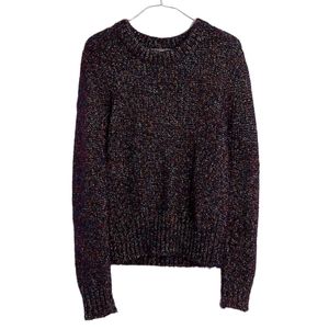 Madewell Blue Shimmer XL Pullover Crewneck Sweater
